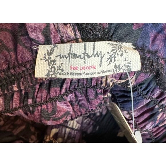 Free People MEDIUM Bodysuit Worth The Wait Balloon Long Sleeves Smocked Lace - Picture 10 of 14